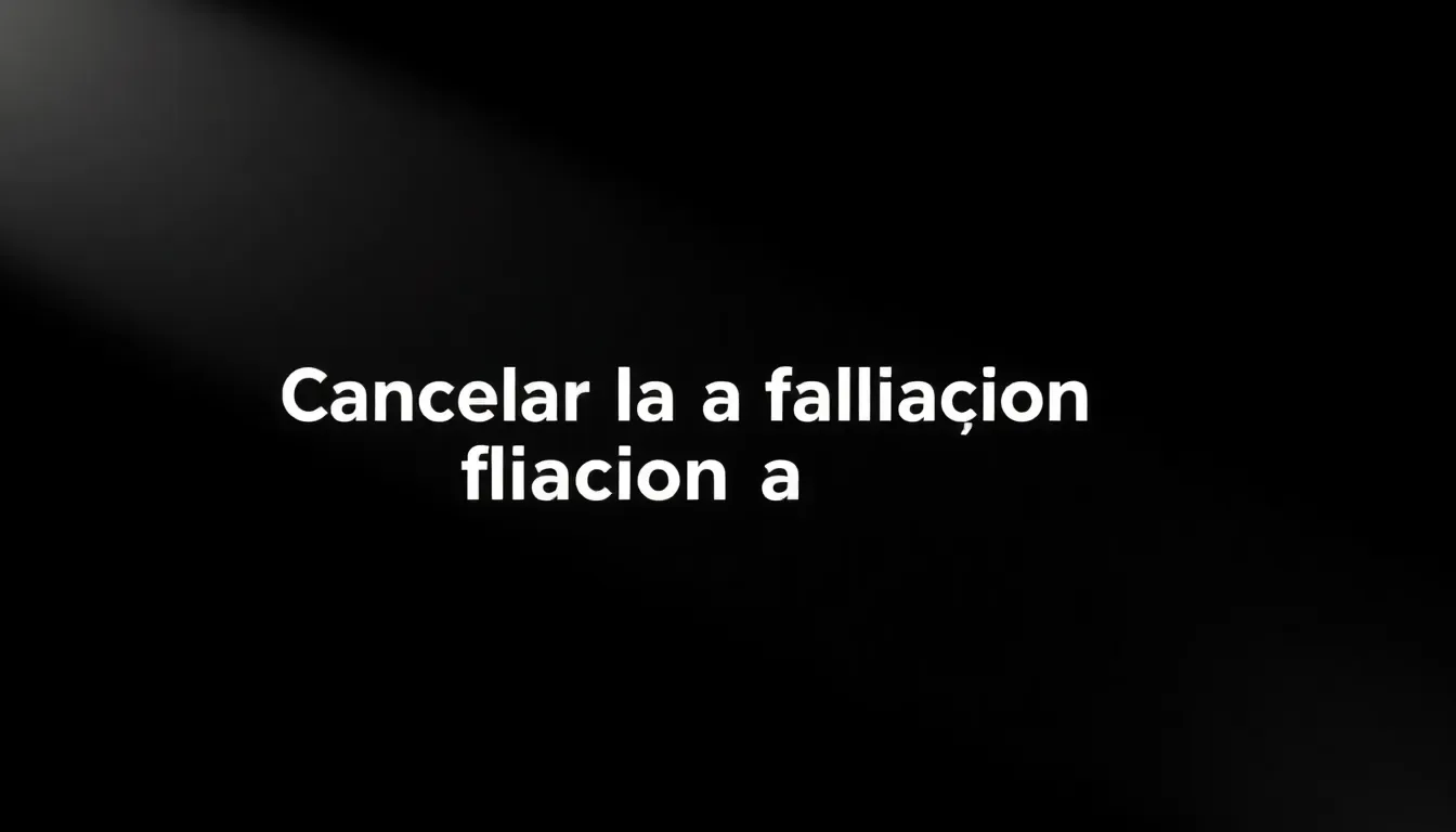 cancelar la afiliacion a aecc