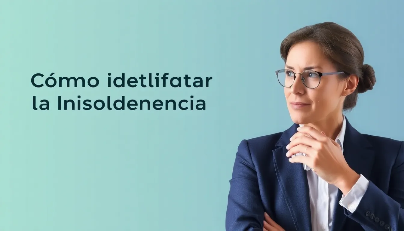 como identificar la insolvencia en el marco legal espanol