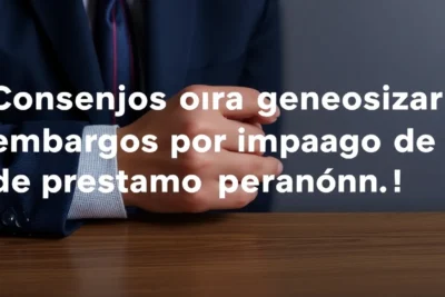 Consejos para gestionar embargos por impago de préstamo personal 9 consejos para gestionar embargos por impago de prestamo personal