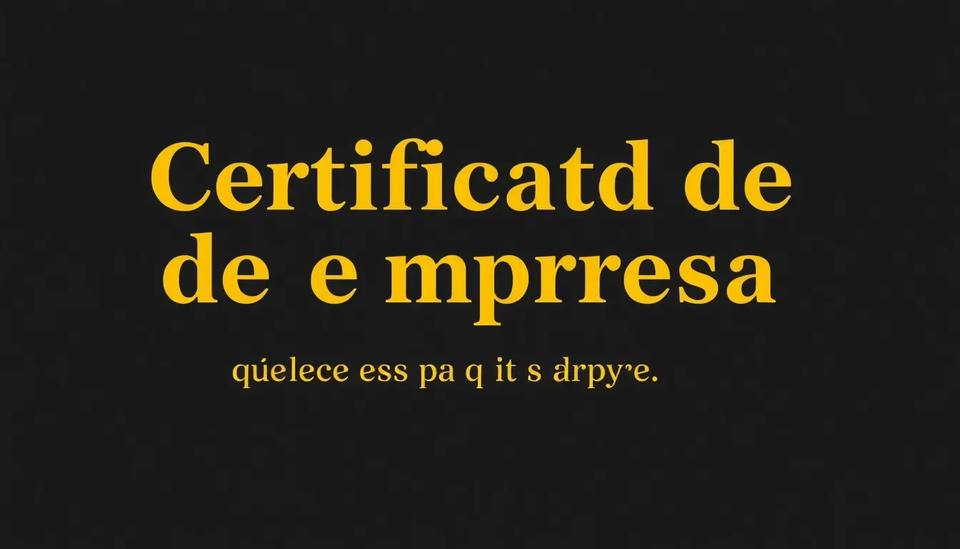 Certificado de empresa: qué es y para qué sirve 1 certificado de empresa que es y para que sirve