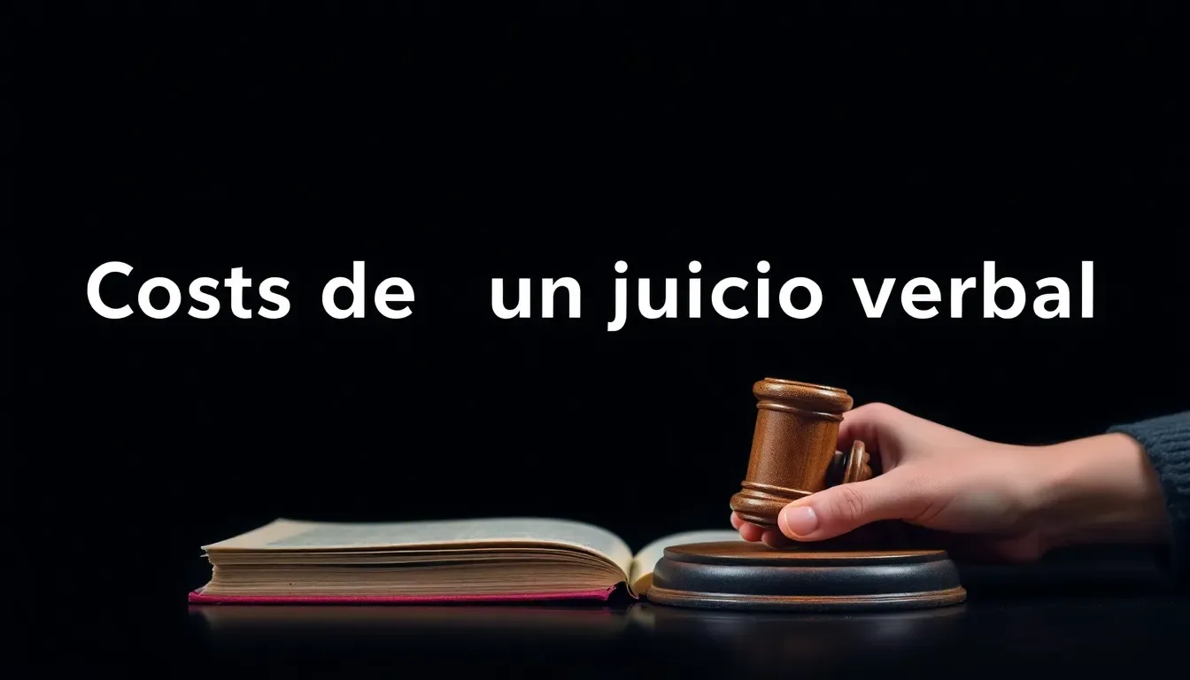 costos de un juicio verbal guia y ejemplos practicos
