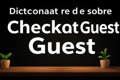 diccionario de terminos sobre checkout guest