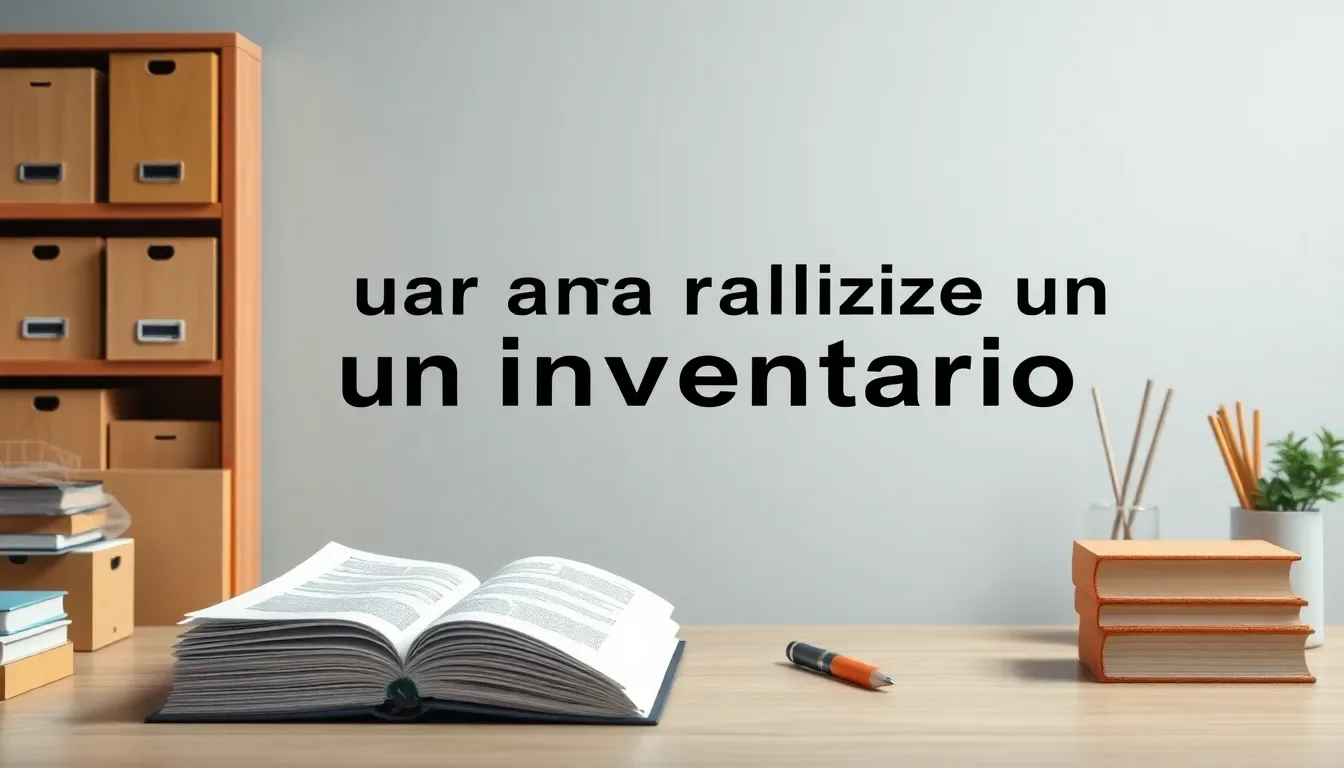 Guía para realizar un inventario rápido y efectivo 1 guia para realizar un inventario rapido y efectivo