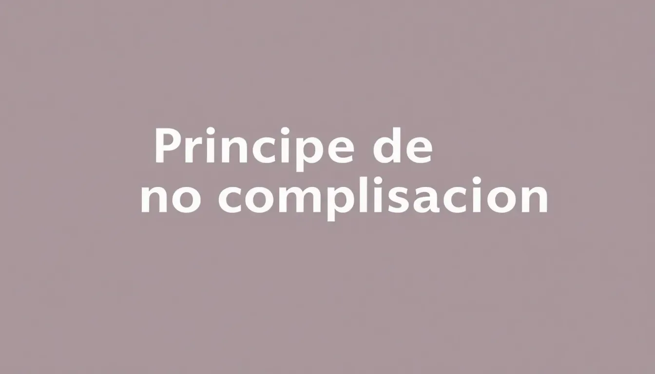 Principio de no compensación: definición y explicación 1 principio de no compensacion definicion y