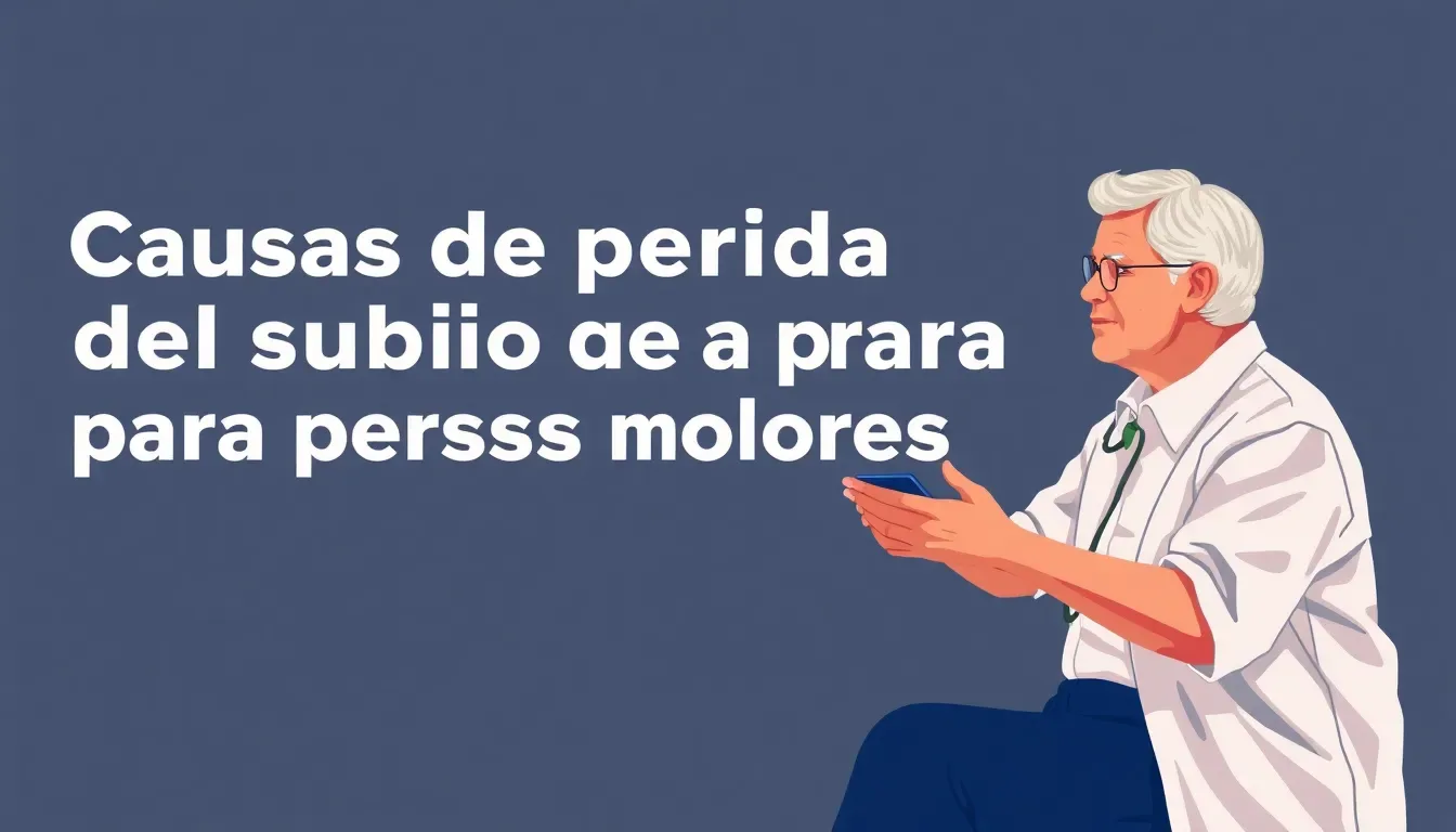 causas de perdida del subsidio para personas mayores de 52 anos