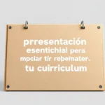 Carta de presentación esencial para potenciar tu currículum