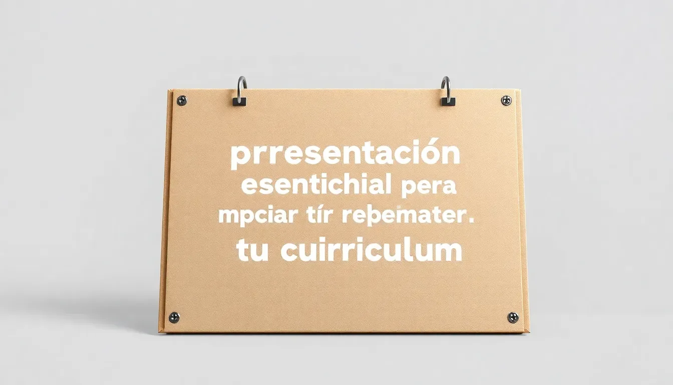 carta de presentacion esencial para potenciar tu curriculum