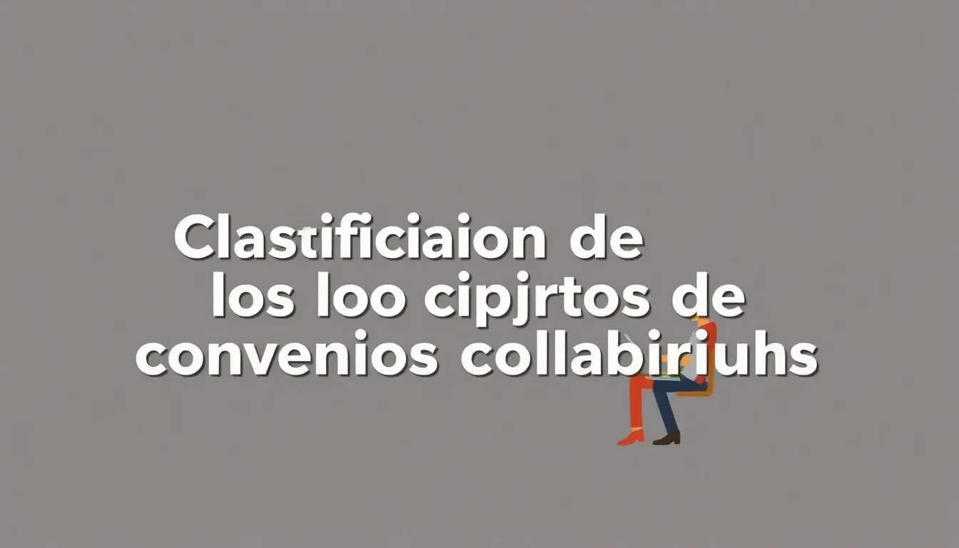 clasificacion de los tipos de convenios colectivos