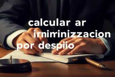 como calcular la indemnizacion por despido correctamente