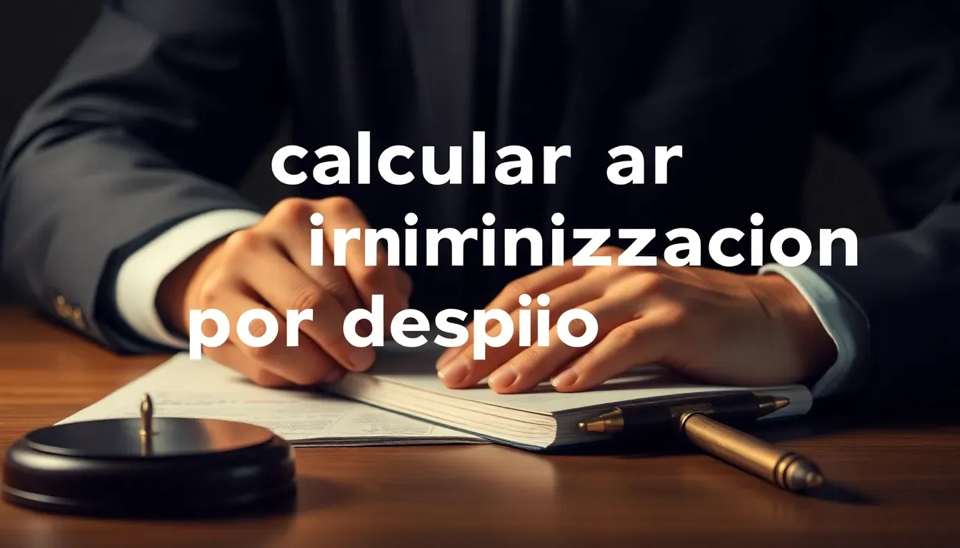 como calcular la indemnizacion por despido correctamente