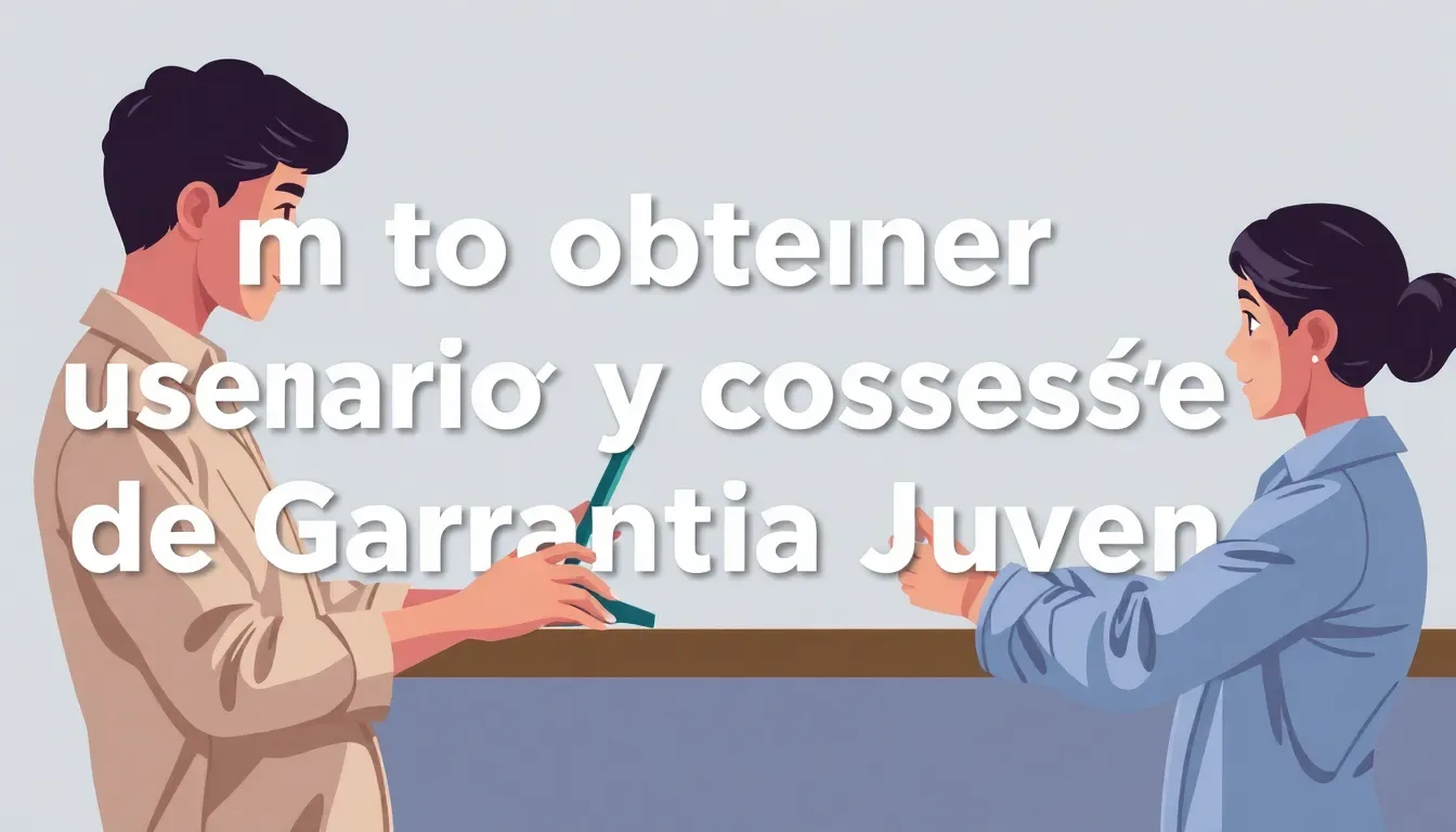 como obtener usuario y contrasena de garantia juvenil