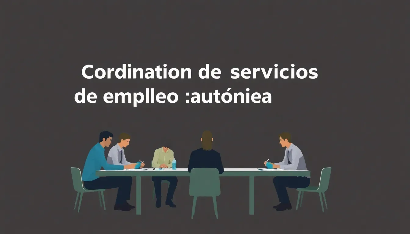 coordinacion de servicios de empleo autonomos en espana