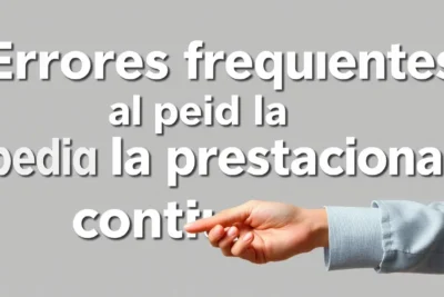 errores frecuentes al pedir la prestacion contributiva