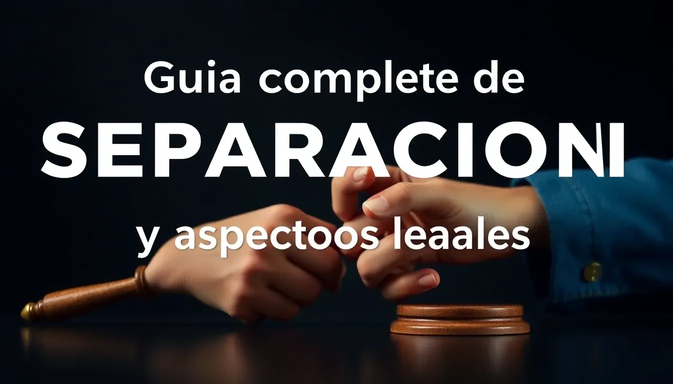 guia completa de separacion matrimonial y aspectos legales
