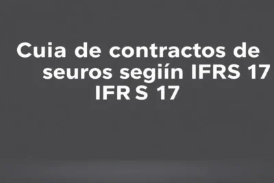 guia de contratos de seguros segun ifrs 17