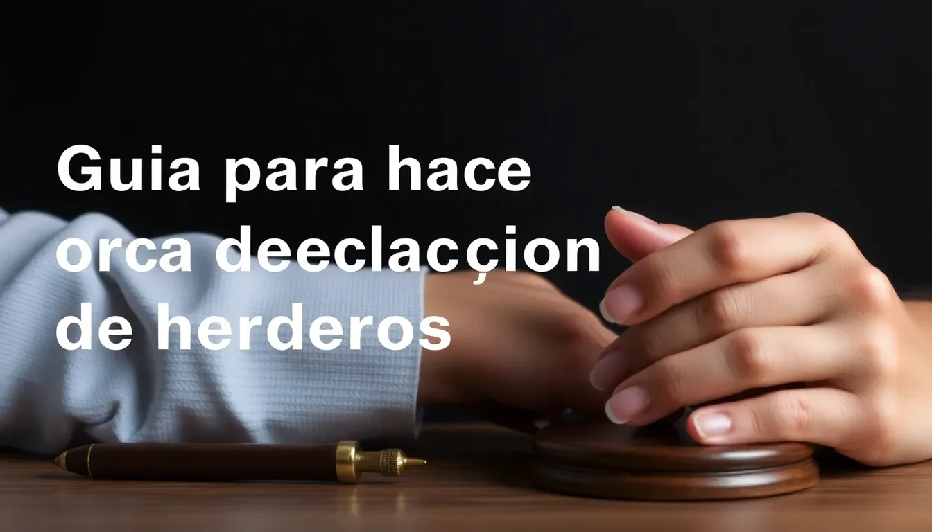 guia para hacer una declaracion de herederos efectiva