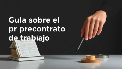 guia sobre el precontrato de trabajo y sus aspectos clave