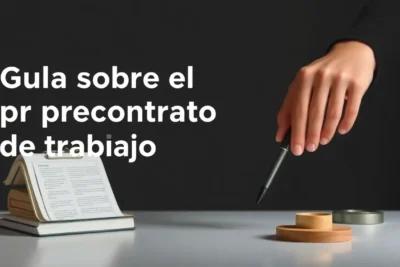 guia sobre el precontrato de trabajo y sus aspectos clave