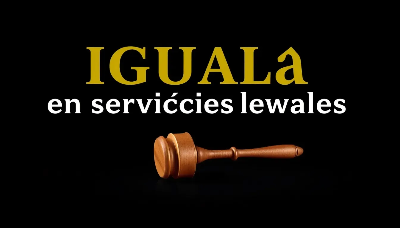 iguala en servicios legales y su importancia