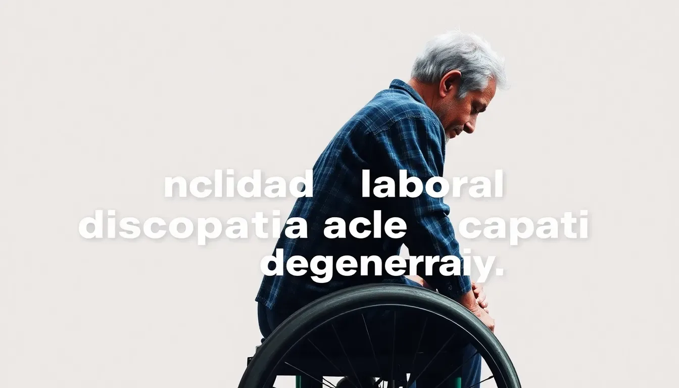 incapacidad laboral por discopatia degenerativa guia completa