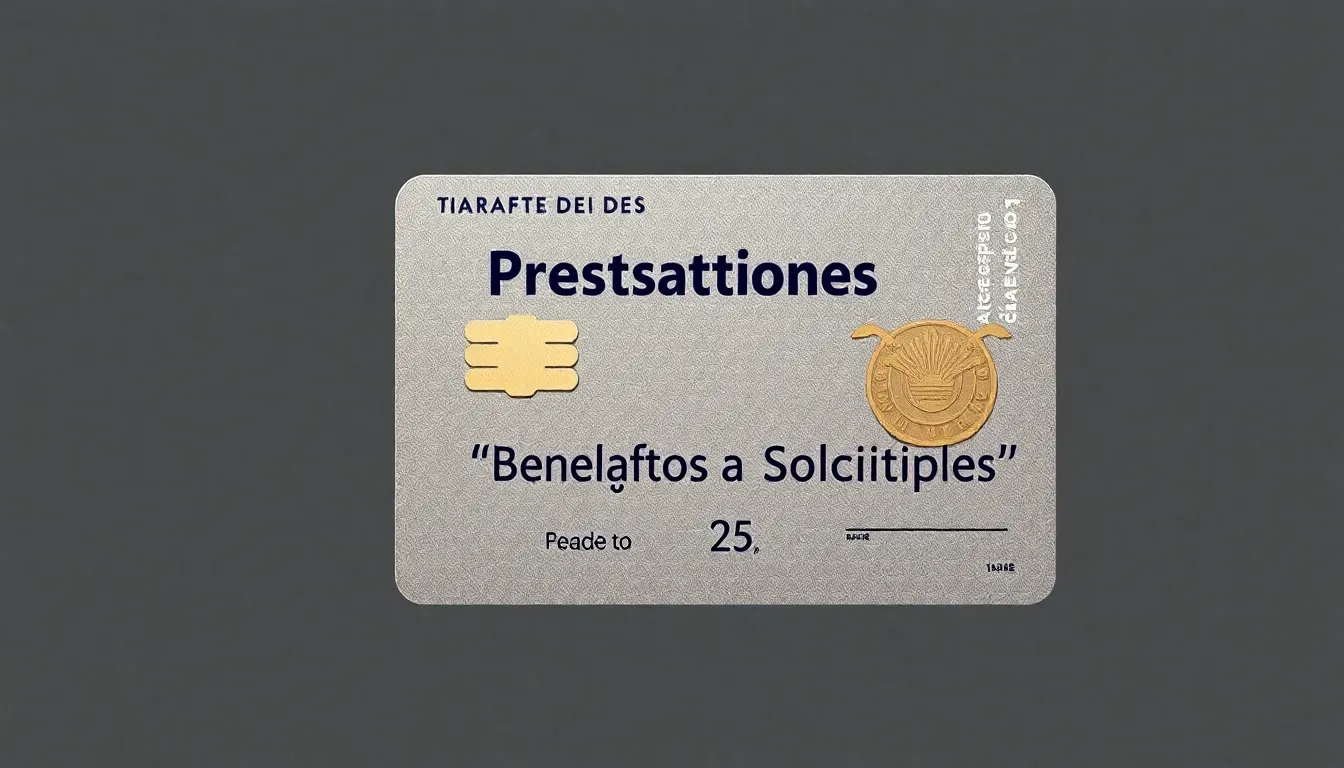 tarjeta de prestaciones y beneficios sociales para todos
